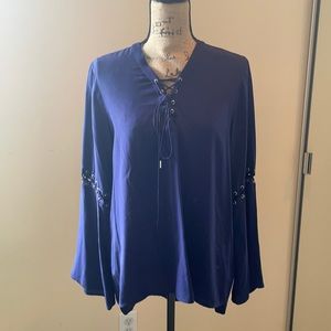 Navy blouse